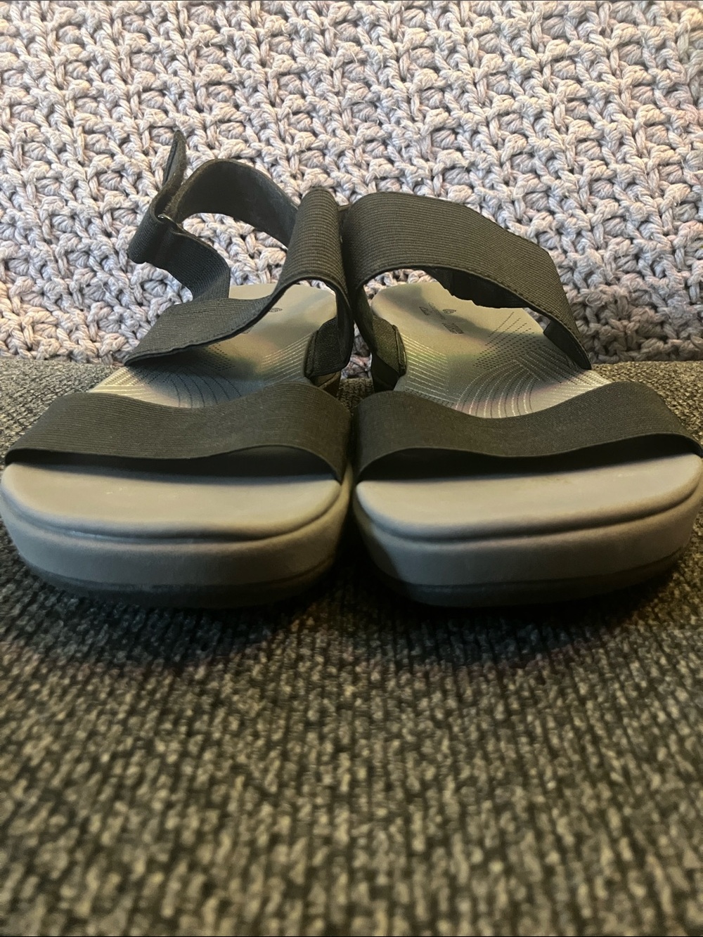 Clarks cloudstoppers arla jacory Slingback Sandals black/grey size 9 - Picture 12 of 12